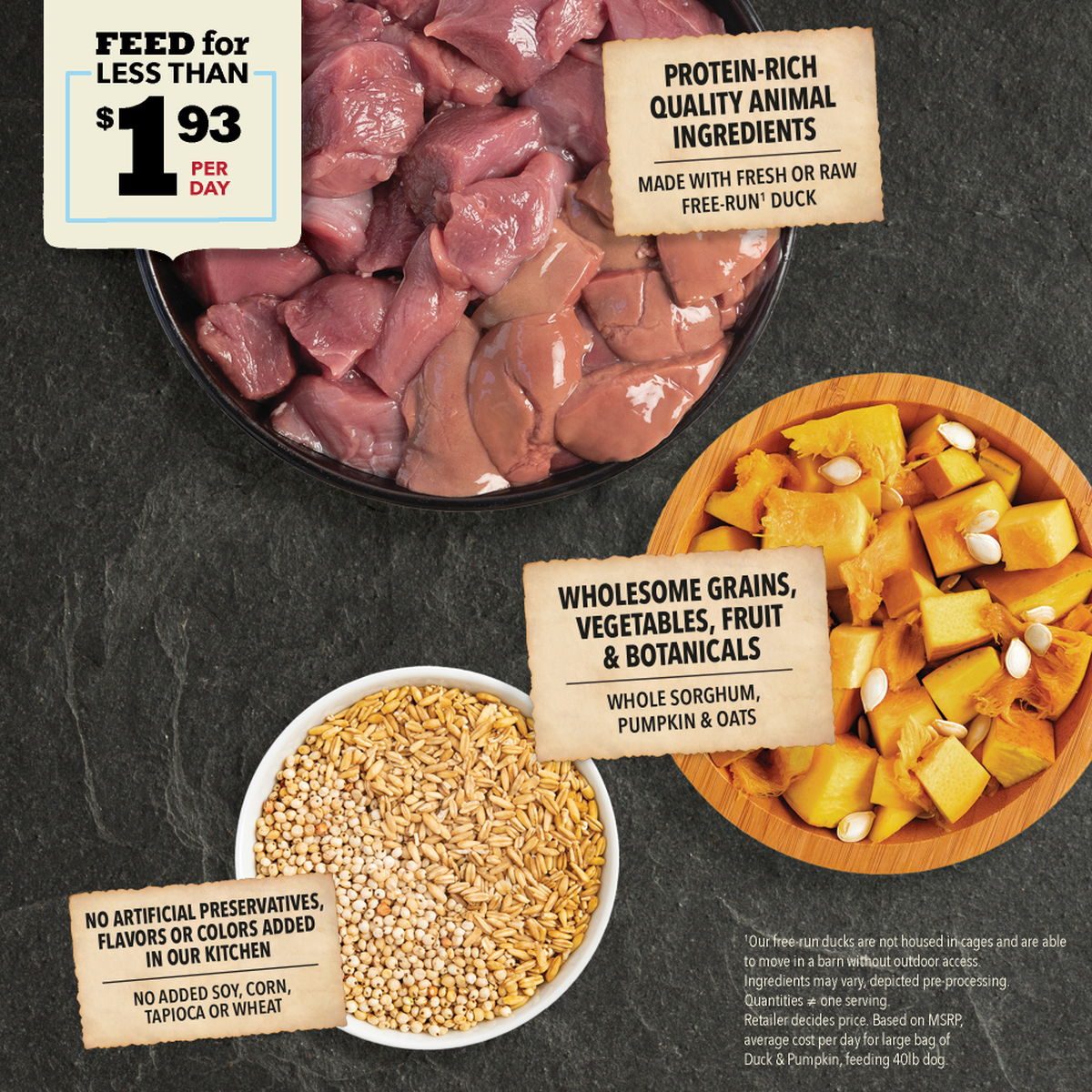 Duck and pumpkin dog food best sale